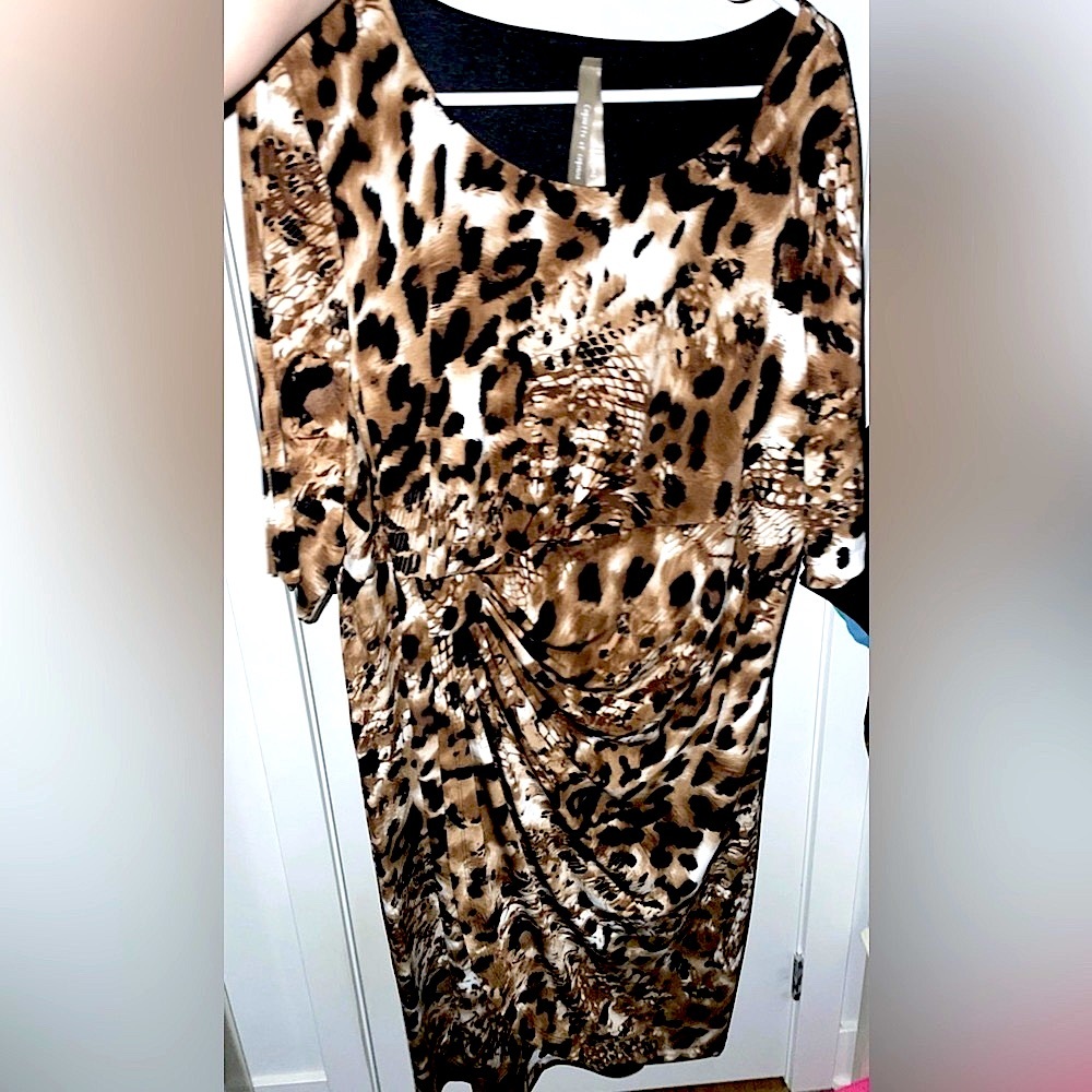 EUC Penningtons animal print Dress 18W - Picture 9 of 9